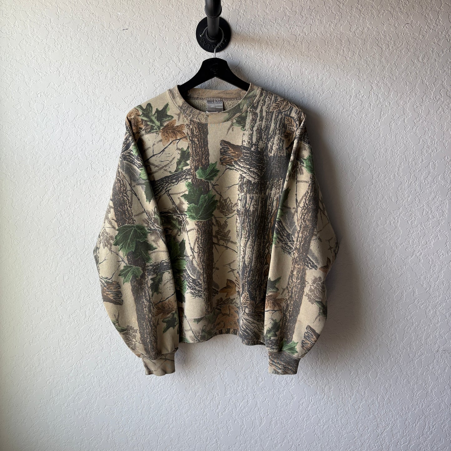 Vintage 1990s Jerzeez Real Tree Camo Crewneck : Medium