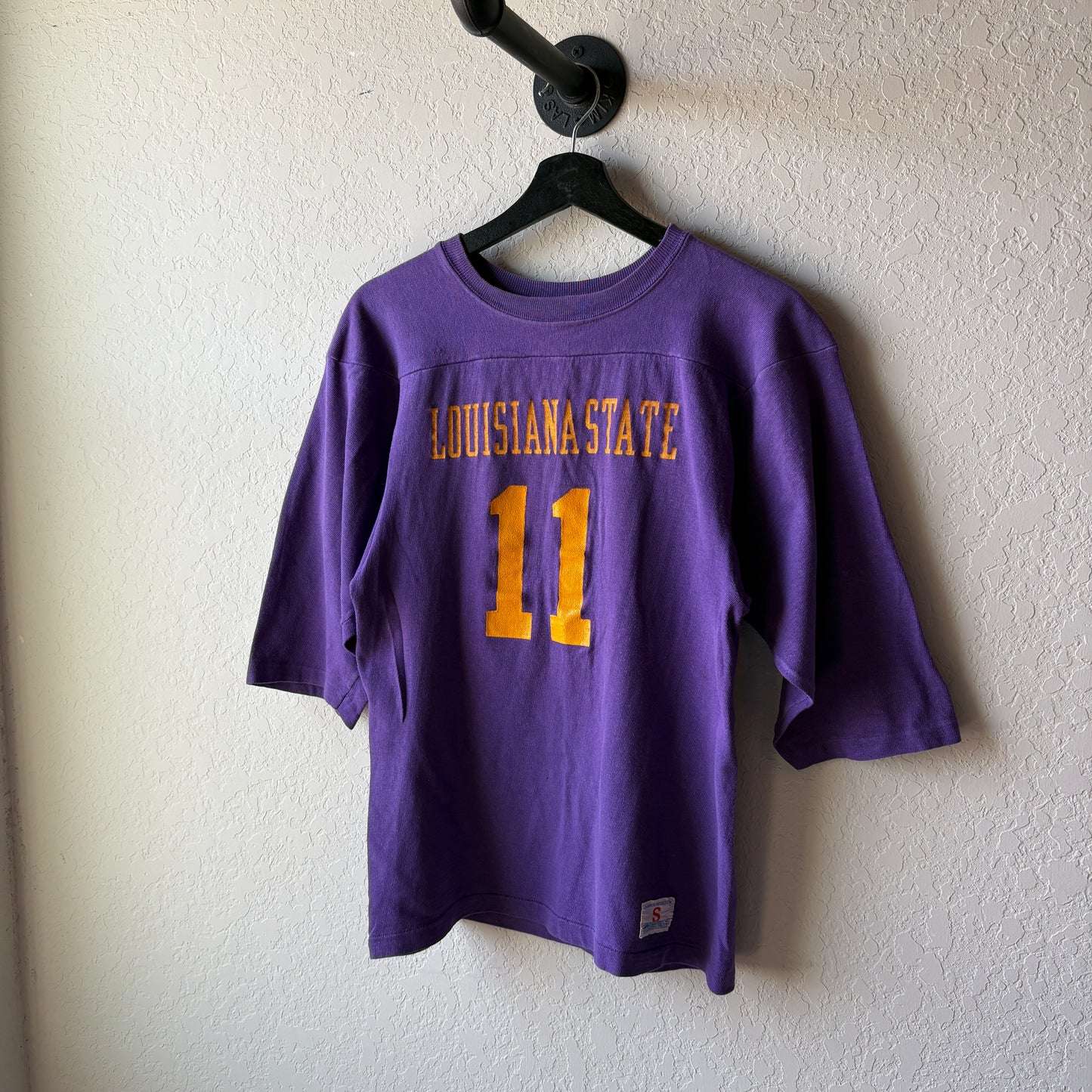 Vintage 1970s All Cotton LSU 11 Football Jersey : Medium