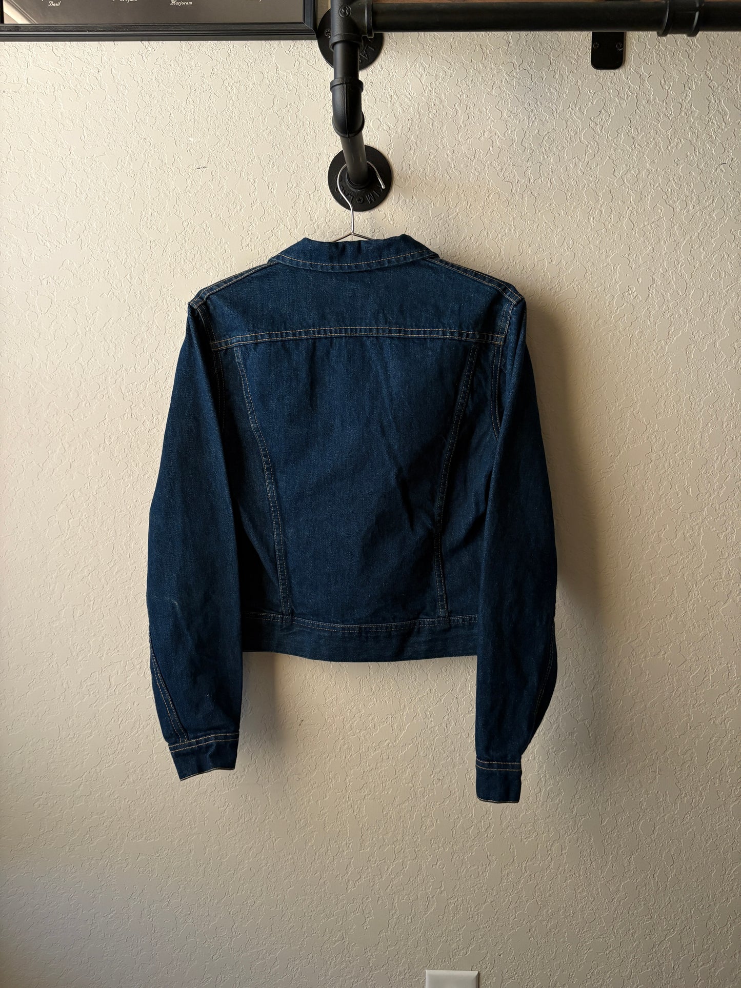 Vintage 1980s Dark Wash Lee Denim Jacket : Small