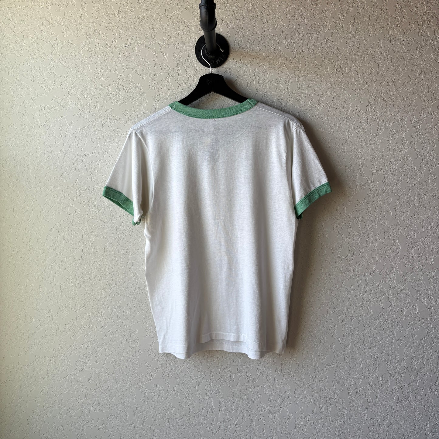 Vintage 1970s Mint Green Kelly Tires Ringer Tee : Medium