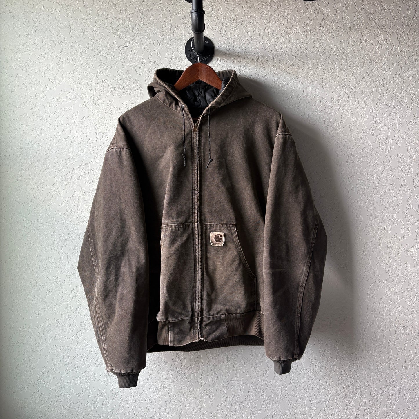 Vintage 1990s Brown Carhartt Hoodie : Large