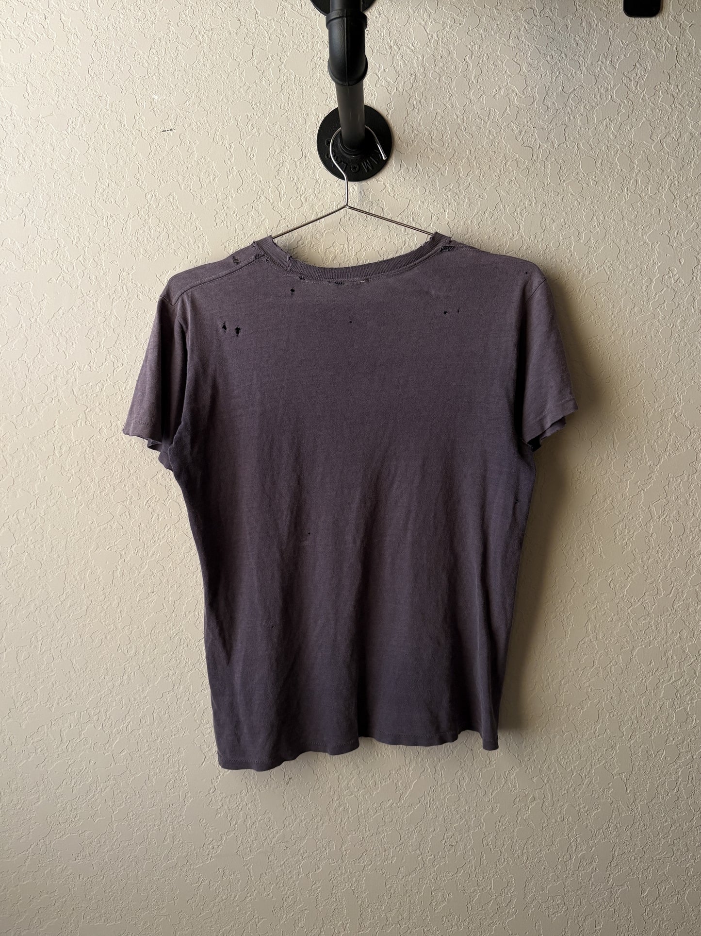 Vintage 1970s Faded and Thrashed 5K Run Tee : Medium