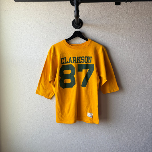 Vintage 1970s All Cotton Clarkson 87 Football Jersey : Medium