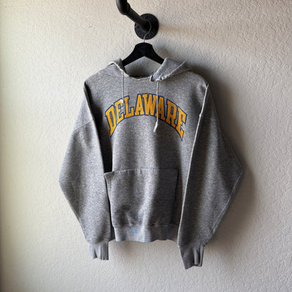 Vintage 1980s Delaware Heather Gray Hoodie : Medium