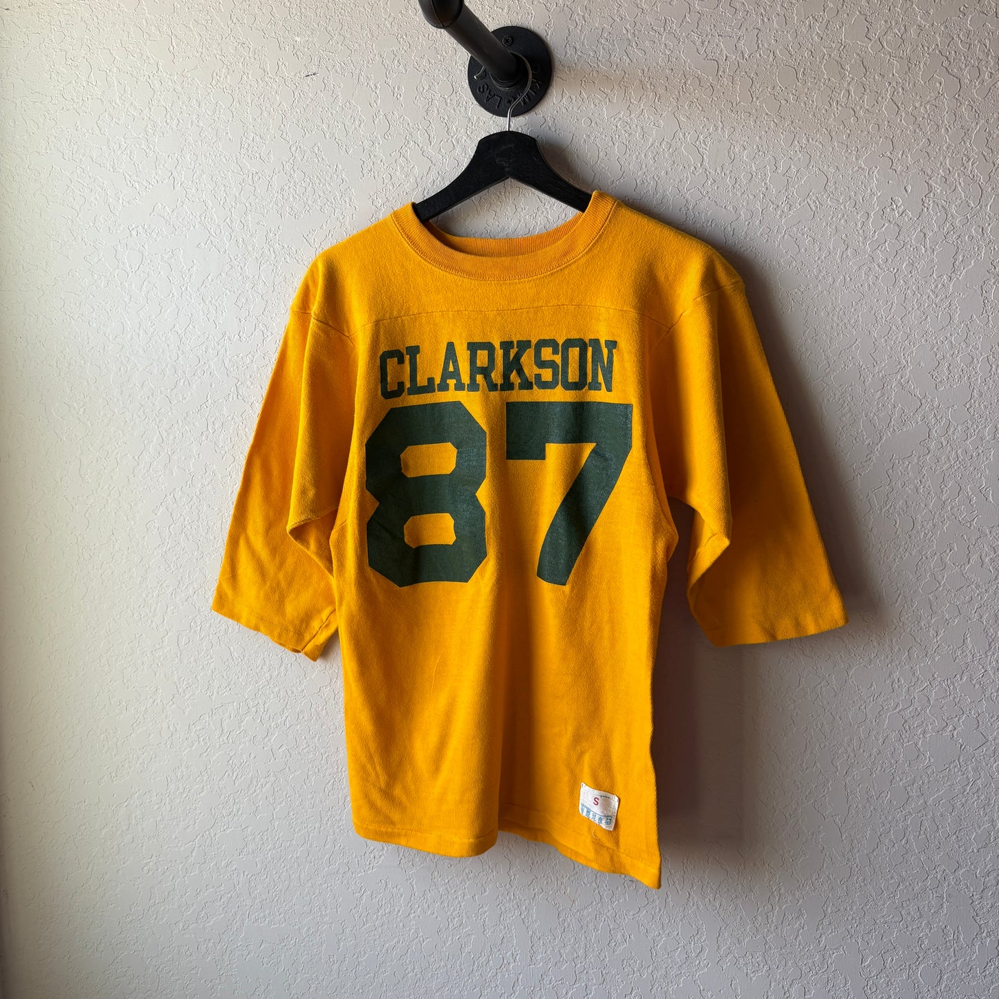 Vintage 1970s All Cotton Clarkson 87 Football Jersey : Medium