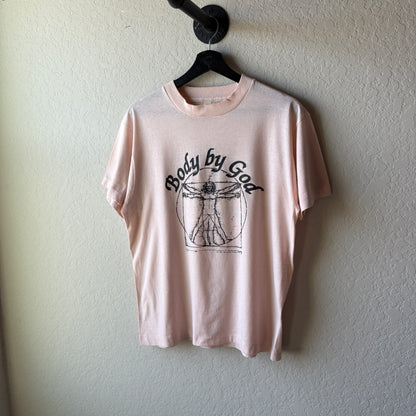 Vintage 1980s “Body by God” Art tee : Medium
