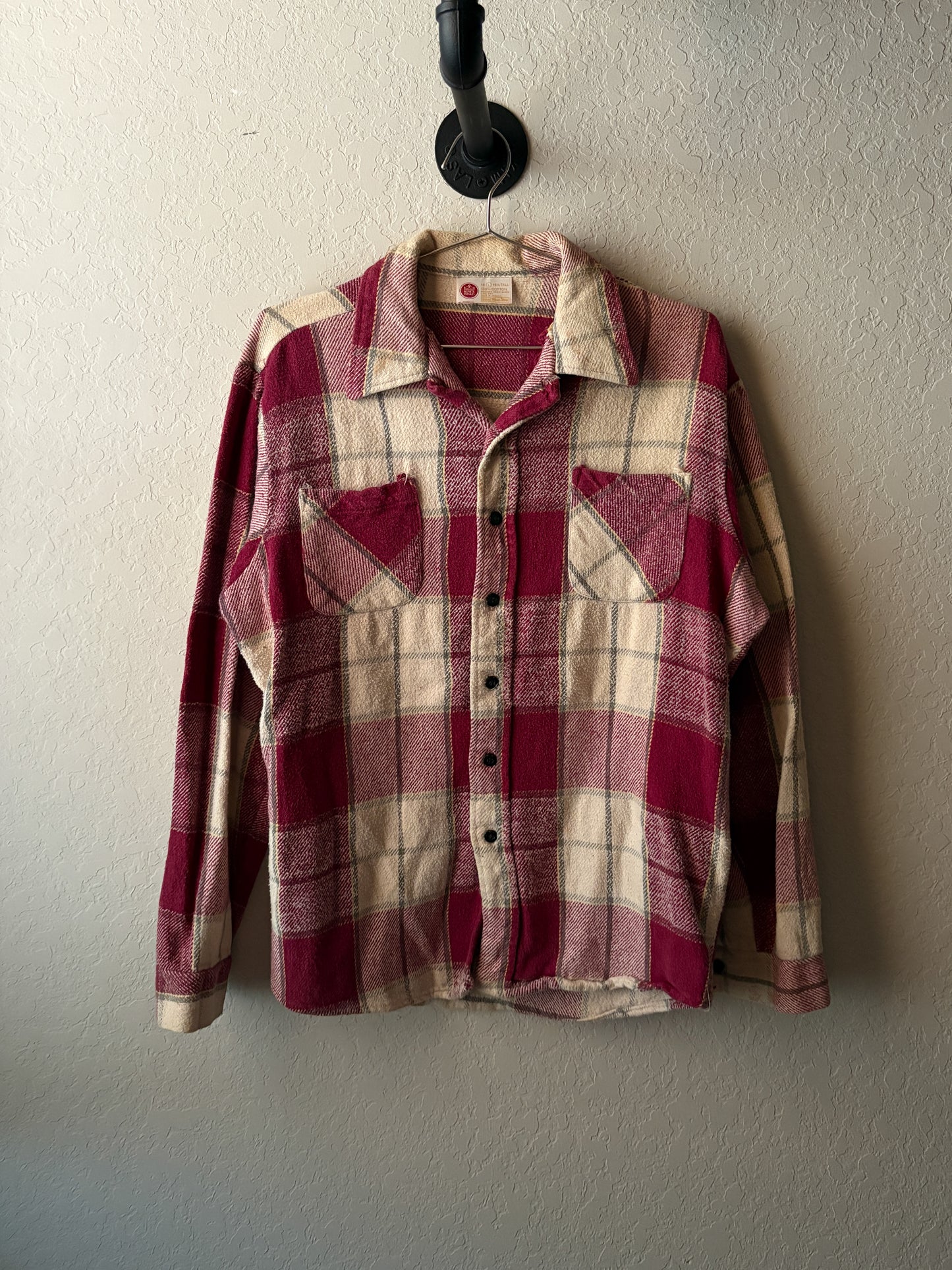 Vintage 1970s Kings Road Cotton Flannel : Large