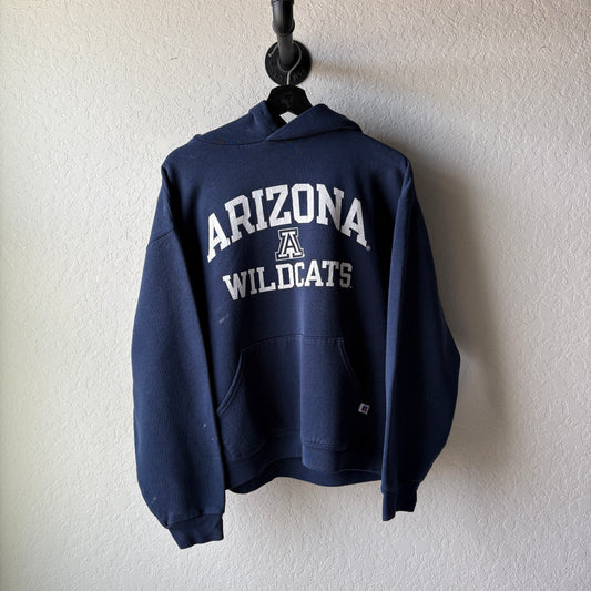 2000s Navy Arizona University Russell Hoodie: Medium