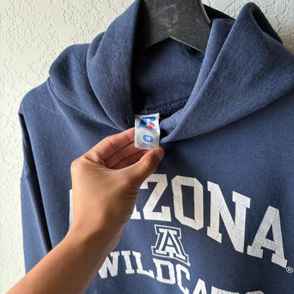 2000s Navy Arizona University Russell Hoodie: Medium