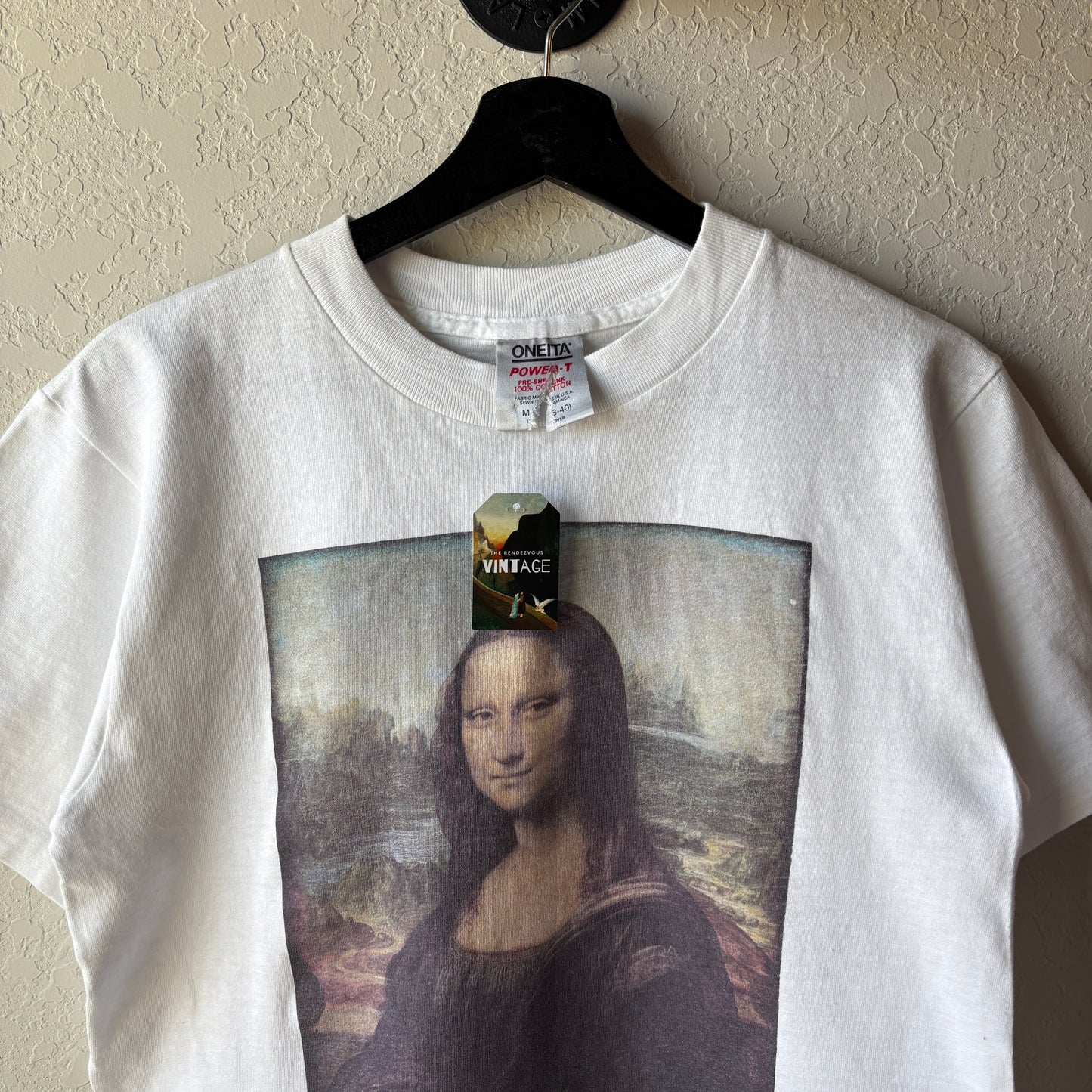 Vintage 1990s Mona Lisa Art tee : Medium