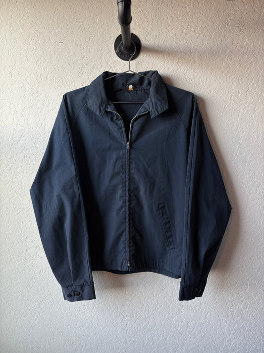 Vintage 1970s Towncraft Navy Work Jacket : Large